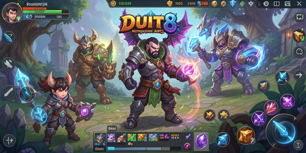 Tampilan gameplay memukau dalam petualangan DUIT8.
