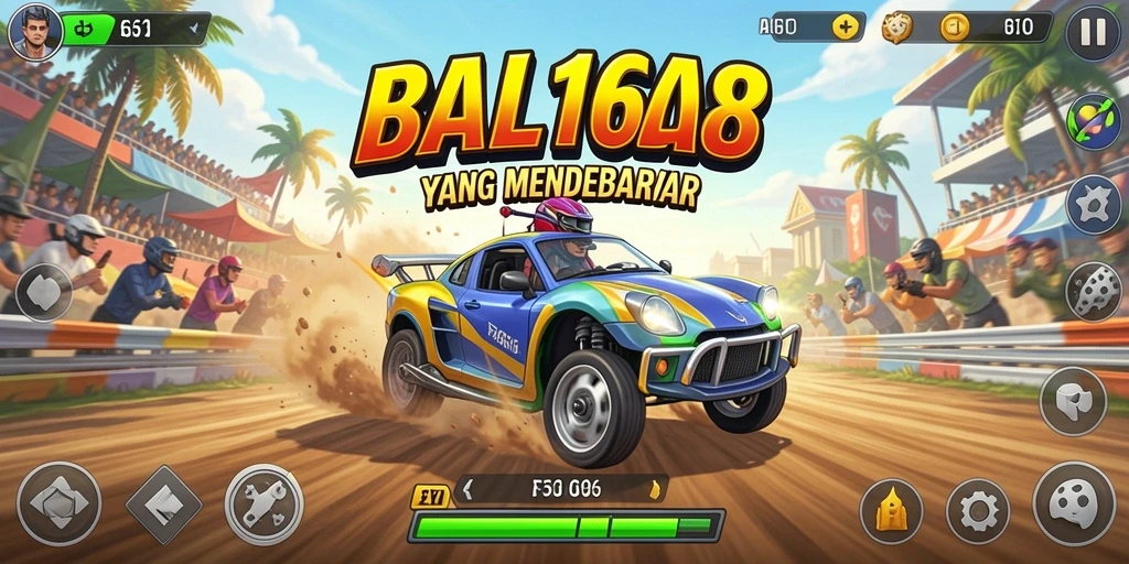 Tampilan gameplay FB168 yang menegangkan dan memukau saat balapan.