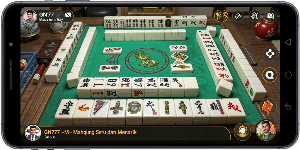 Tampilan gameplay Mahjong GN777 yang menarik dan interaktif.