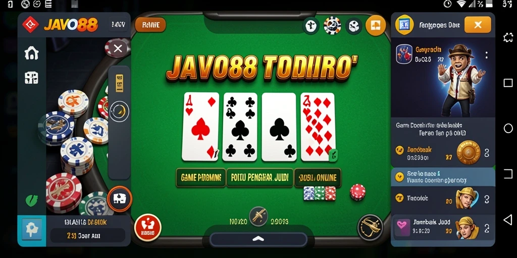 Tampilan gameplay domino yang menarik di JAVO88.
