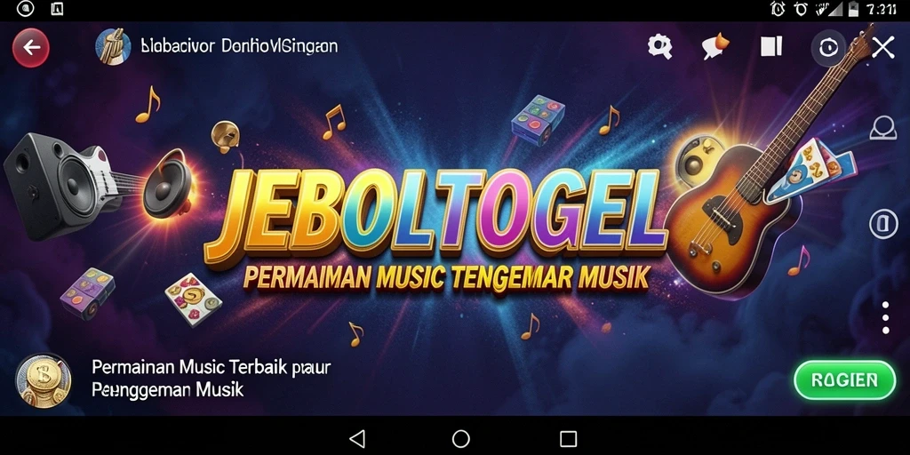 Tampilan gameplay menarik dari JEBOLTOGEL dengan alat musik virtual.