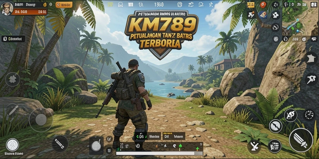 Tangkapan layar gameplay KM789 menampilkan petualangan mendalam di dunia terbuka.