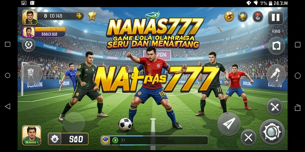 Tampilan gameplay yang menampilkan aksi olahraga seru di NANAS777.