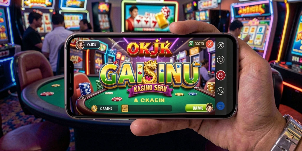 Tampilan seru dari gameplay Kasino di OKJK yang menegangkan.