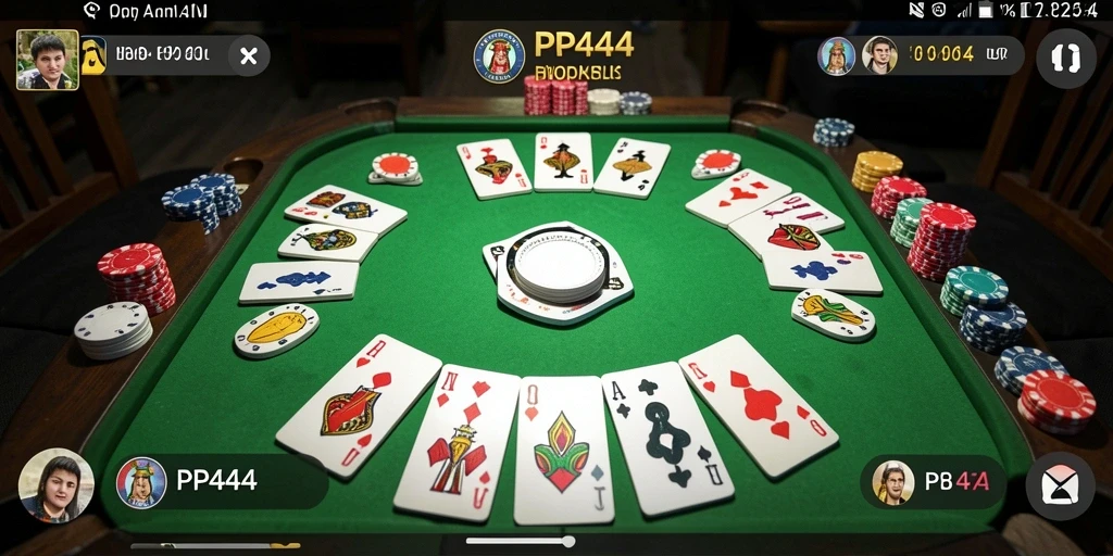 Tampilan gameplay Gaple di PP444 dengan desain yang menarik.