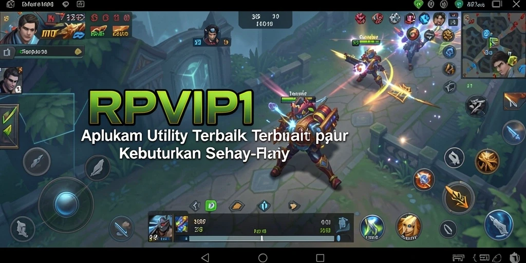 Tampilan utama RPVIP1 dengan berbagai fitur utility yang bermanfaat.