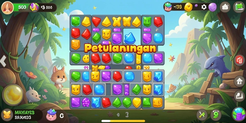 Tampilan gameplay SAVAYA303 yang penuh warna dan menantang.