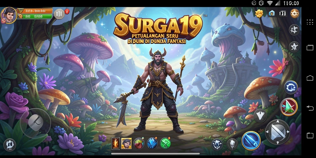 Screenshot utama menampilkan aksi seru dalam gameplay RPG.